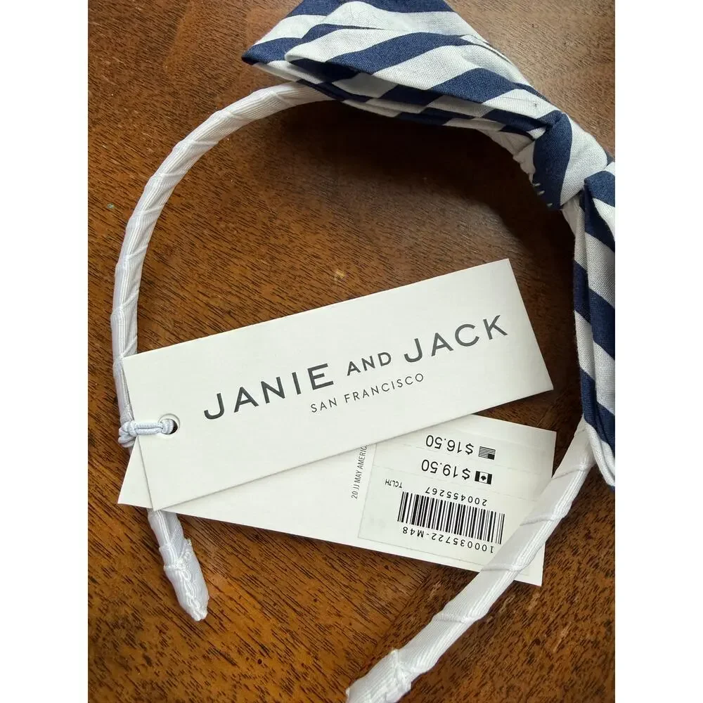 NWT Blue & White Girls Headband